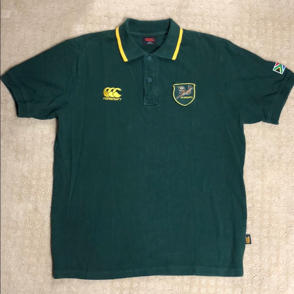 Canterbury South Africa Rugby Polo Shirt - Sz S